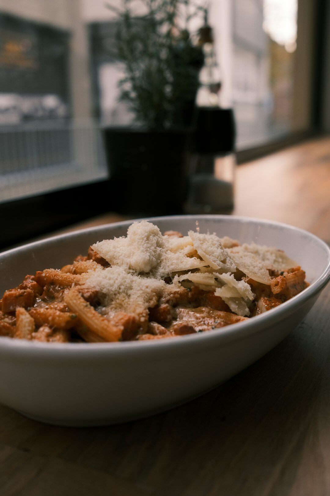 Czech beef goulash with bread dumpling in a bowl
